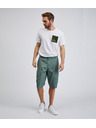 Sam 73 Zelené pánske bavlnené šortky SAM73 Cygnus