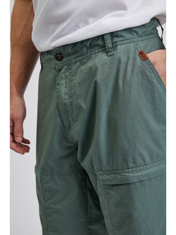 Sam 73 Zelené pánske bavlnené šortky SAM73 Cygnus