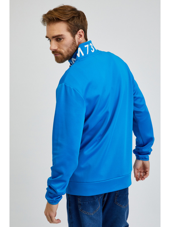 Sam 73 Modrá pánska mikina na zips SAM73 Stephen