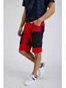 Sam 73 Čierno-červené pánske šortky SAM73 Andalusit