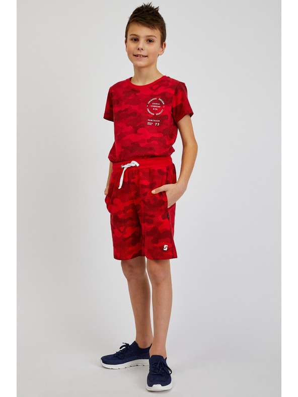 Sam 73 Červené chlapčenské vojenské tepláky SAM73 Jerem