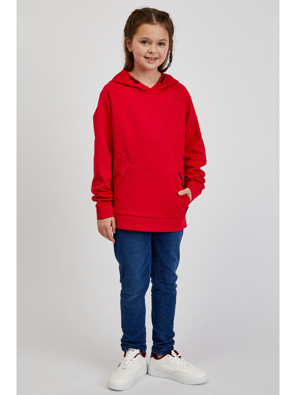 Sam 73 Červená detská mikina s kapucňou SAM73 Virgo