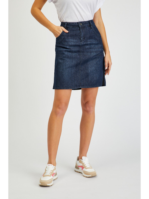 Sam 73 Tmavomodrá dámska džínsová sukňa SAM73 Gemini