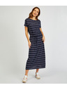Sam 73 Tmavomodré dámske pruhované šaty SAM73 Columba
