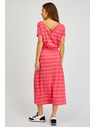 Sam 73 Červené dámske pruhované šaty SAM73 Columba