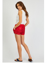 Sam 73 Červené dámske vzorované šortky SAM 73 Pisces