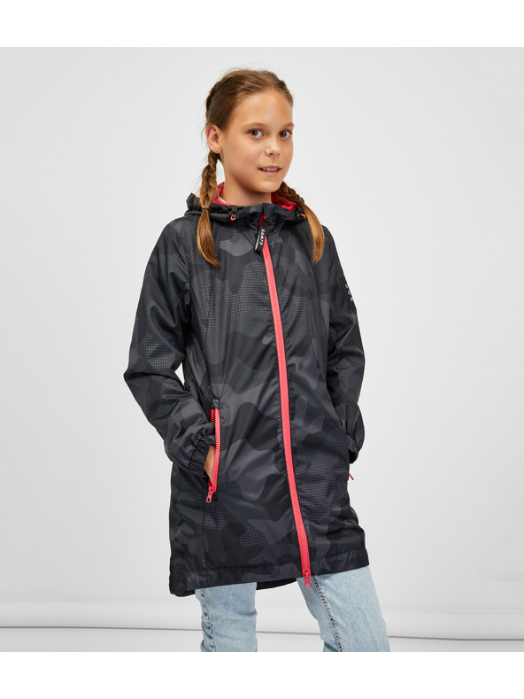 Sam 73 Tmavosivá dievčenská vojenská parka SAM73 Tepa