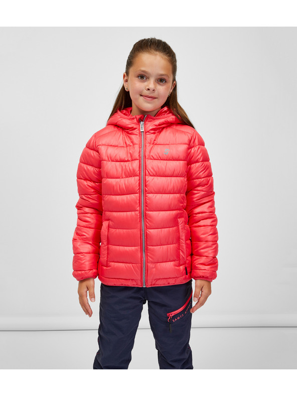 Sam 73 Koralová dievčenská prešívaná bunda SAM 73 Uchenna