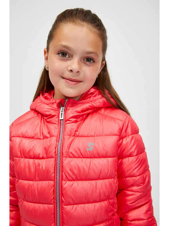 Sam 73 Koralová dievčenská prešívaná bunda SAM 73 Uchenna