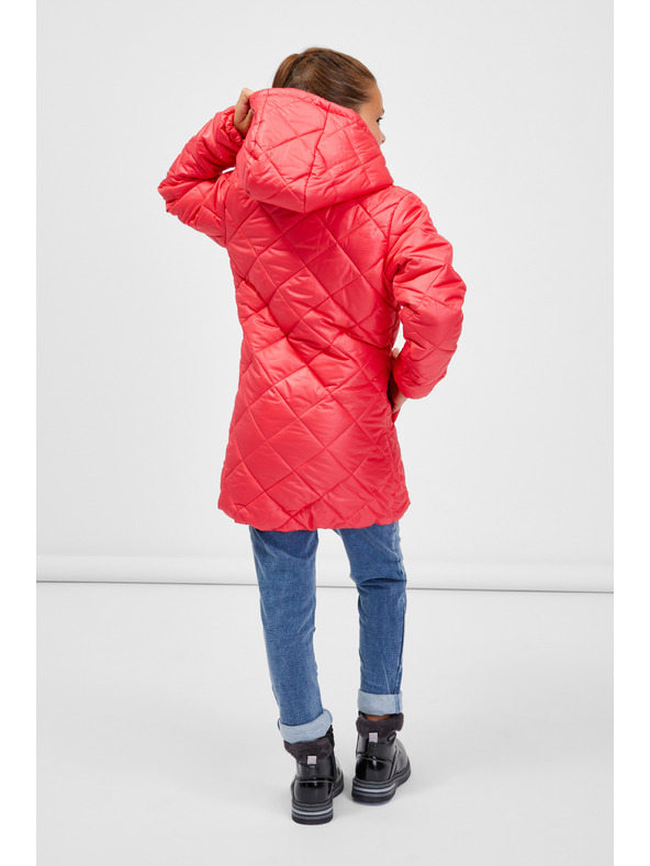 Sam 73 Koralová dievčenská prešívaná bunda SAM 73 Brisa