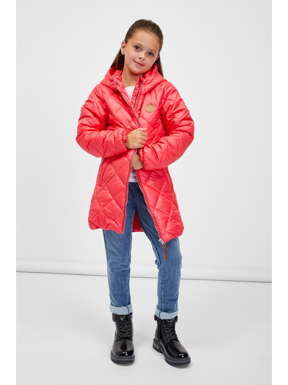 Sam 73 Koralová dievčenská prešívaná bunda SAM 73 Brisa