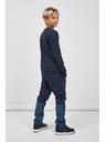 Sam 73 Tmavomodré chlapčenské tričko s dlhým rukávom SAM 73 Celdor