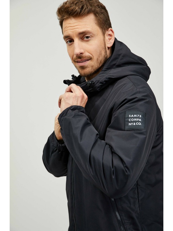 Sam 73 Čierna pánska bunda SAM 73 Cyril