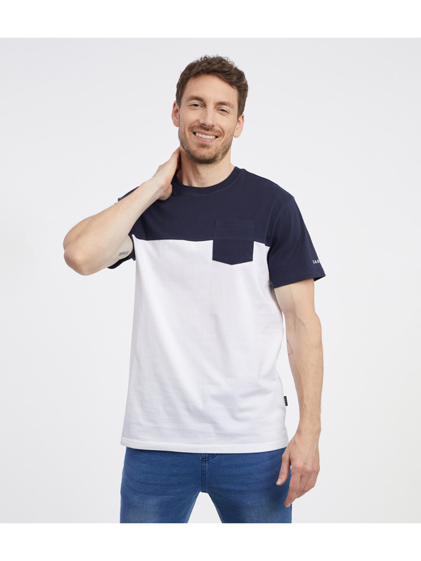 Sam 73 Modro-biele pánske tričko SAM 73 Sirius