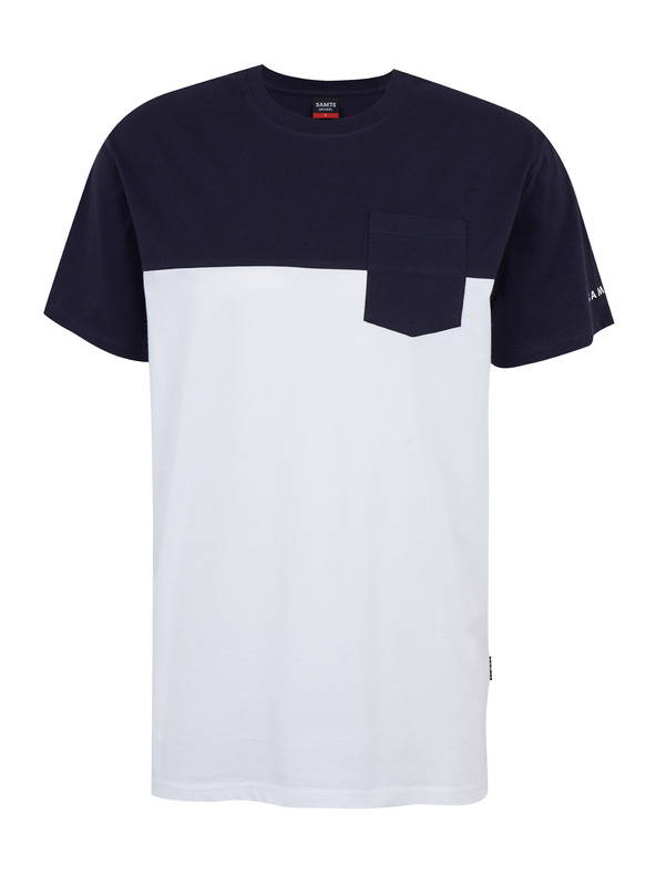 Sam 73 Modro-biele pánske tričko SAM 73 Sirius