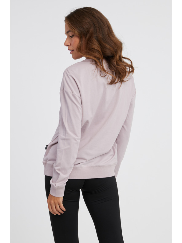 Sam 73 Svetloružové dámske tričko s dlhým rukávom SAM 73 Sharma