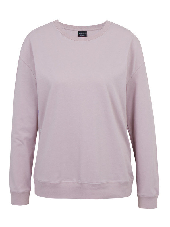 Sam 73 Svetloružové dámske tričko s dlhým rukávom SAM 73 Sharma