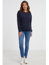 Sam 73 Tmavomodré dámske tričko s dlhým rukávom SAM 73 Sharma