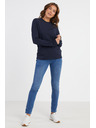 Sam 73 Tmavomodré dámske tričko s dlhým rukávom SAM 73 Zira