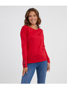 Sam 73 Červené dámske tričko s dlhým rukávom SAM 73 Patty