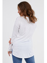 Sam 73 Biele dámske tričko s dlhým rukávom SAM 73 Sherri