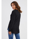 Sam 73 Čierne dámske tričko s dlhým rukávom SAM 73 Sherri