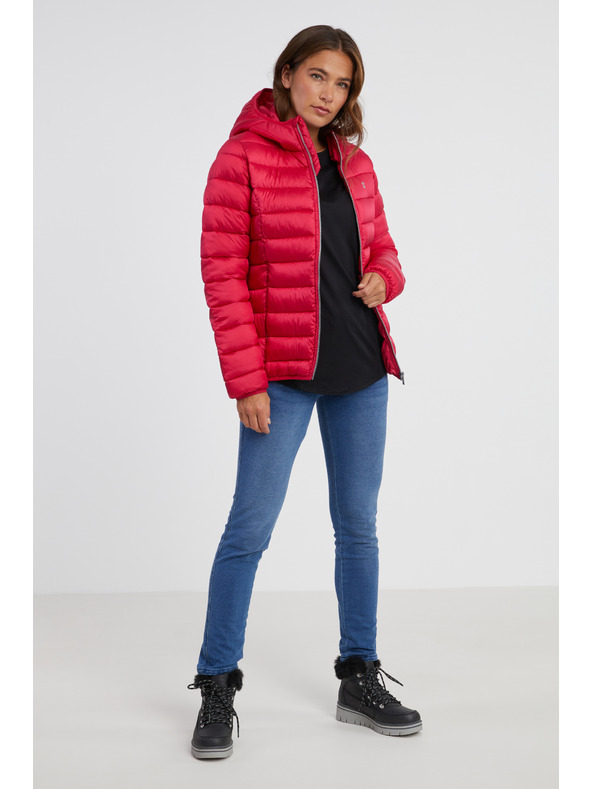 Sam 73 Tmavoružová dámska prešívaná bunda SAM 73 Sid