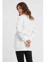 Sam 73 Biela dámska mikina na zips SAM 73 Asajj