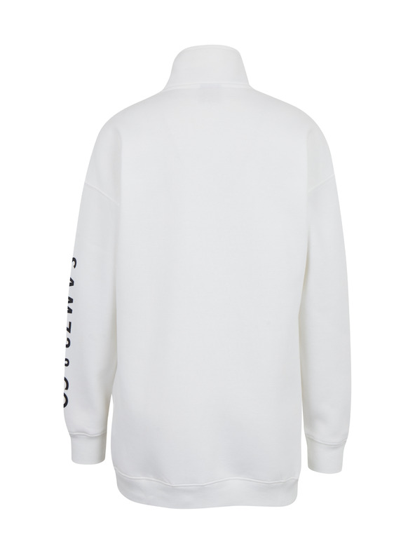 Sam 73 Biela dámska mikina na zips SAM 73 Asajj