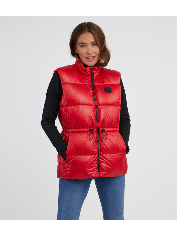 Sam 73 Červená dámska prešívaná vesta SAM 73 Charlotte