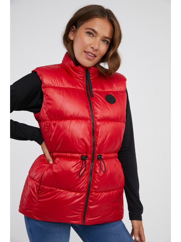 Sam 73 Červená dámska prešívaná vesta SAM 73 Charlotte