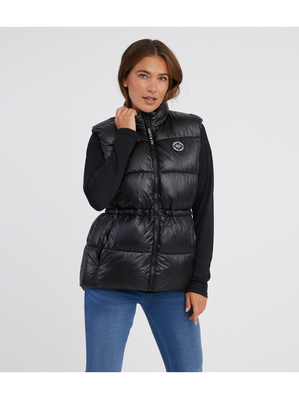 Sam 73 Čierna dámska prešívaná vesta SAM 73 Charlotte