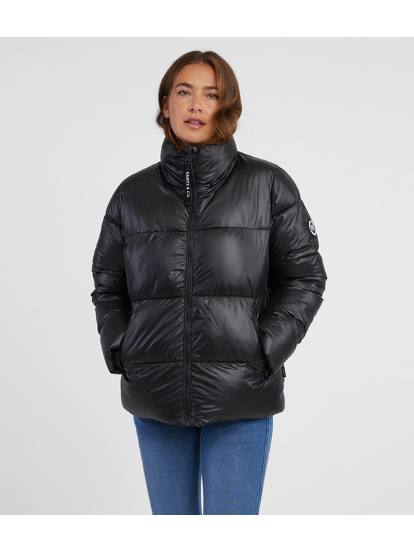 Sam 73 Čierna dámska zimná prešívaná bunda SAM 73 Jamie