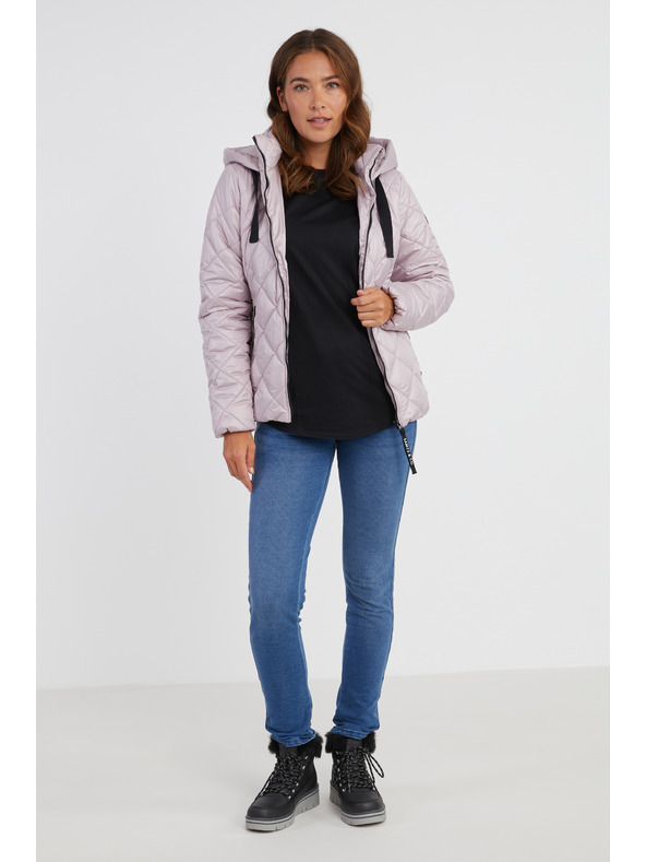 Sam 73 Svetloružová dámska prešívaná bunda SAM 73 Lilly