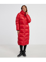 Sam 73 Červený dámsky prešívaný kabát s kapucňou SAM 73 Anna