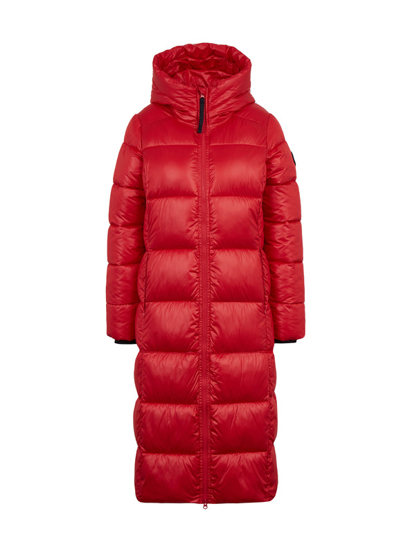 Sam 73 Červený dámsky prešívaný kabát s kapucňou SAM 73 Anna