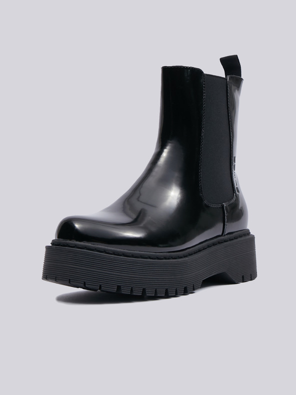 Sam 73 Čierne dámske členkové topánky SAM 73 Lacerta