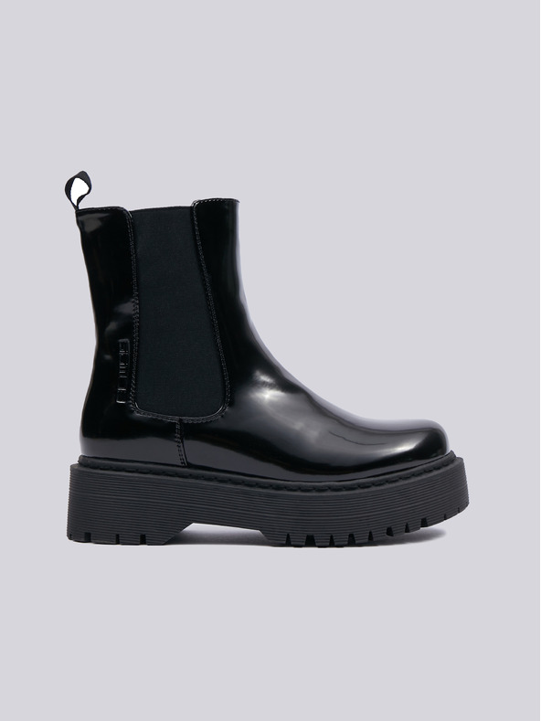 Sam 73 Čierne dámske členkové topánky SAM 73 Lacerta