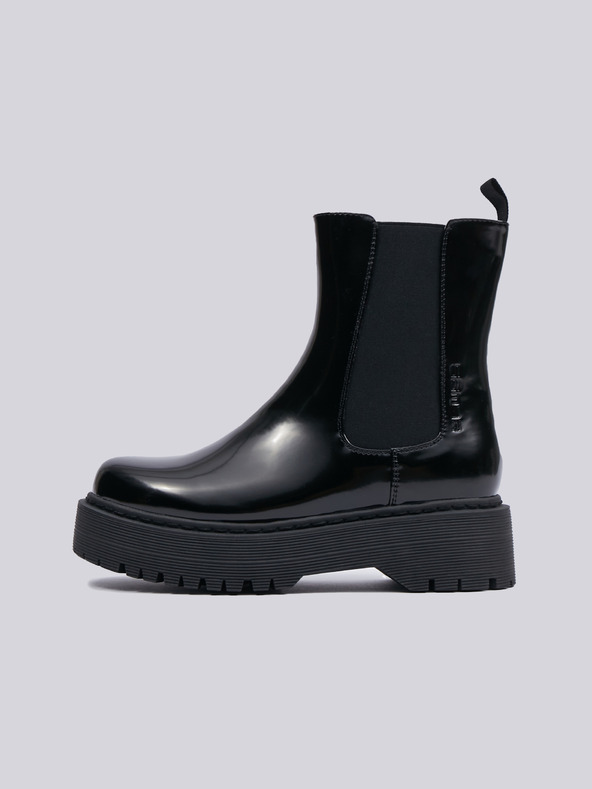 Sam 73 Čierne dámske členkové topánky SAM 73 Lacerta