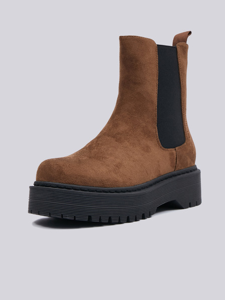 Sam 73 Hnedé dámske členkové topánky SAM 73 Lacerta