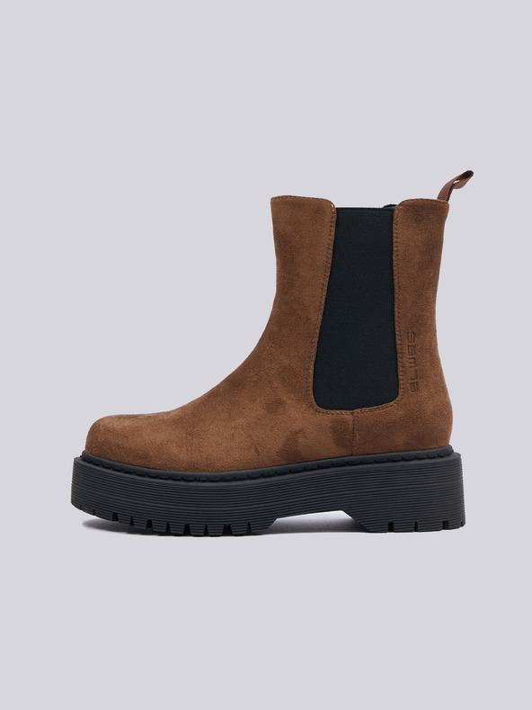 Sam 73 Hnedé dámske členkové topánky SAM 73 Lacerta