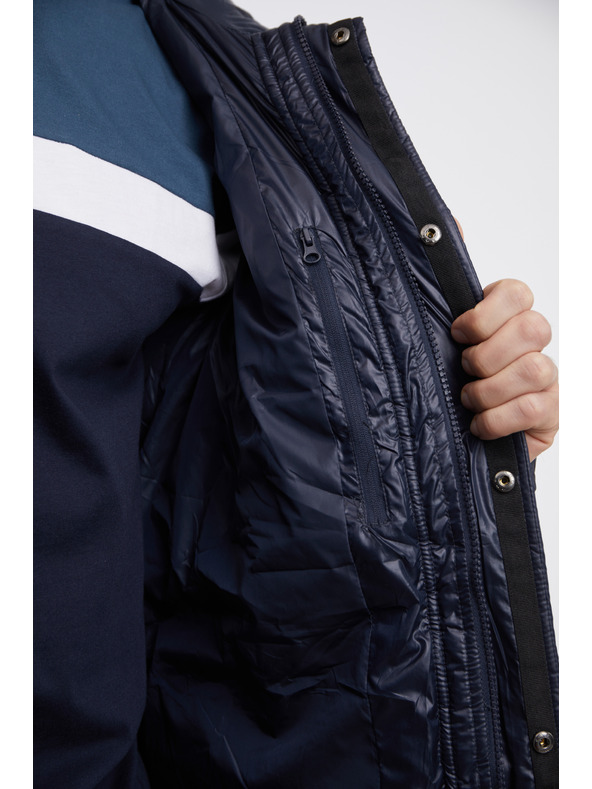 Sam 73 Tmavomodrá pánska zimná prešívaná bunda SAM 73 Loki