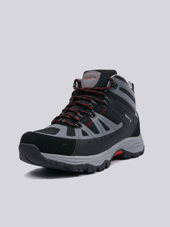 Sam 73 Čiernošedá pánska zimná členková obuv SAM 73