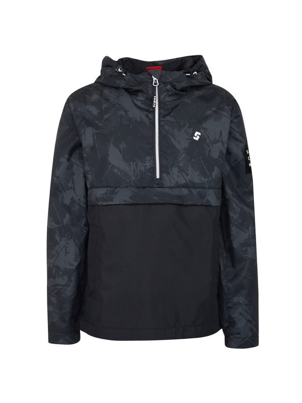 Sam 73 Čierny detský vzorovaný anorak SAM 73 Juno