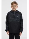 Sam 73 Čierny detský vzorovaný anorak SAM 73 Juno
