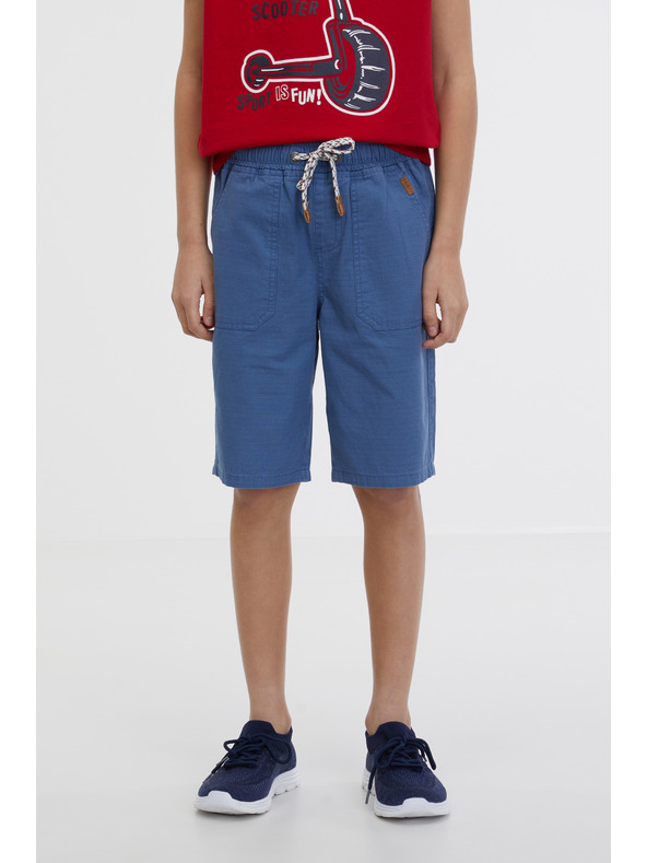 Sam 73 Modré chlapčenské teplákové šortky SAM 73 Falko