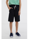 Sam 73 Čierne chlapčenské šortky SAM 73 Falko