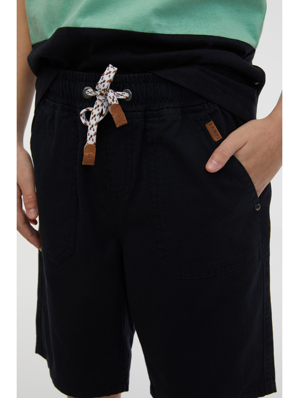 Sam 73 Čierne chlapčenské šortky SAM 73 Falko
