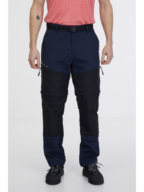 Sam 73 Tmavomodré pánske nohavice s odnímateľnými nohavicami SAM 73 Caleb