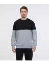 Sam 73 Čiernošedá pánska mikina SAM 73 Hugo